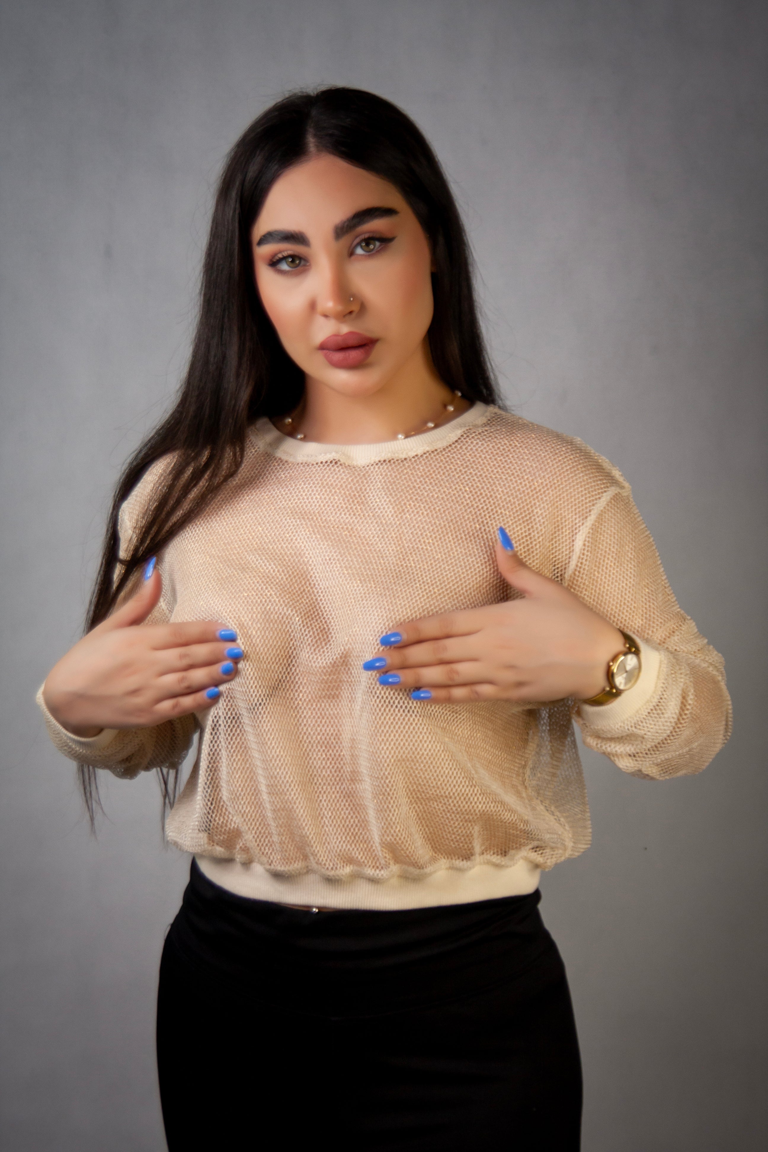 Lumière Mesh Top