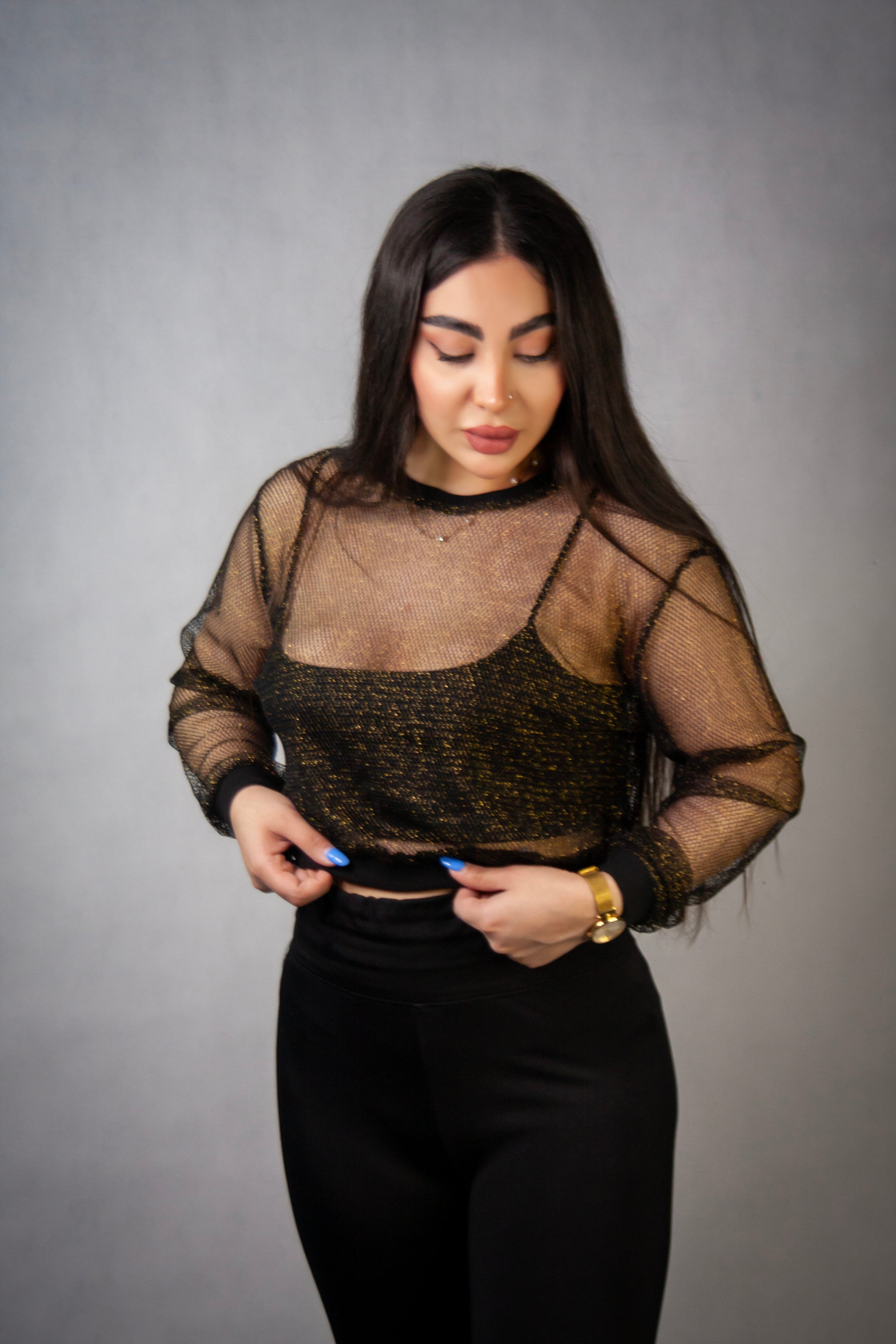 Lumière Mesh Top